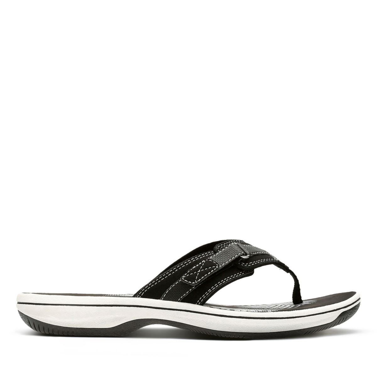 Black Clarks BREEZE SEA Women's Flip Flops | 77695944