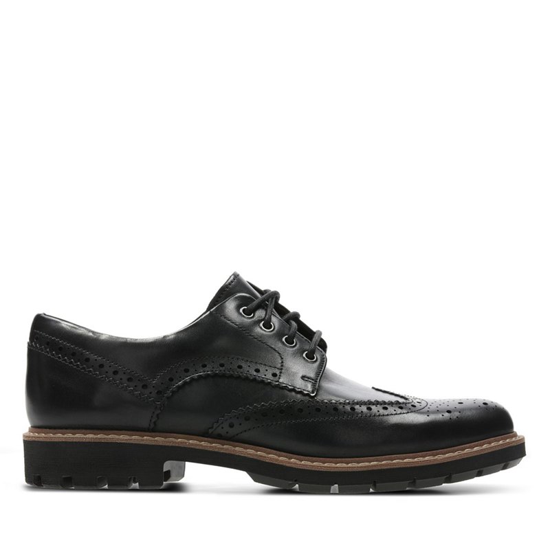 Black Clarks Batcombe Wing Men's Brogues | 40505282