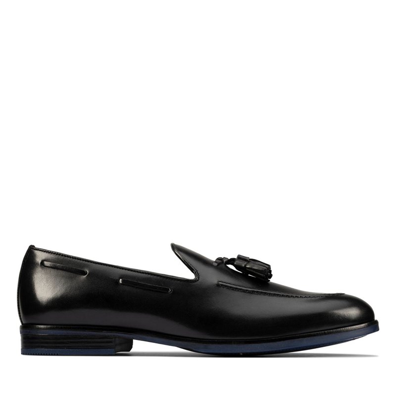 Black Clarks Citi Stride Slip Men's Loafers | 11543896