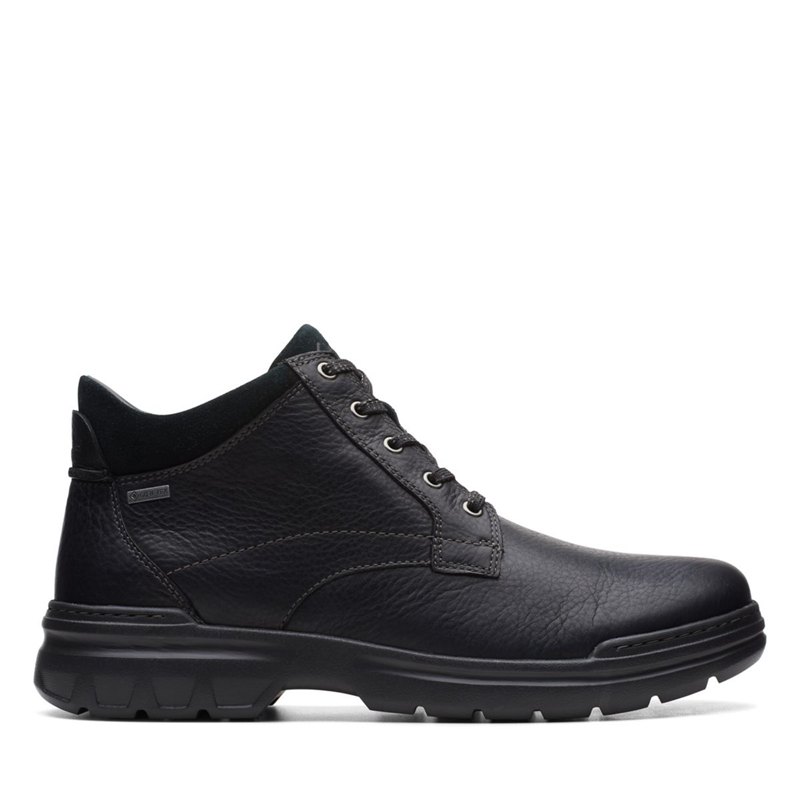 Black Clarks Rockie 2 Up GORE-TEX Men's Ankle Boots | 74375590