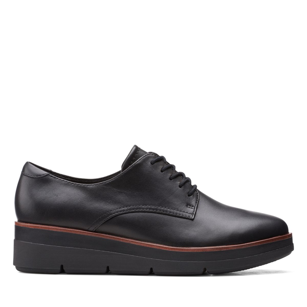 Black Clarks Shaylin Lace Women's Oxford Shoes | 71885739