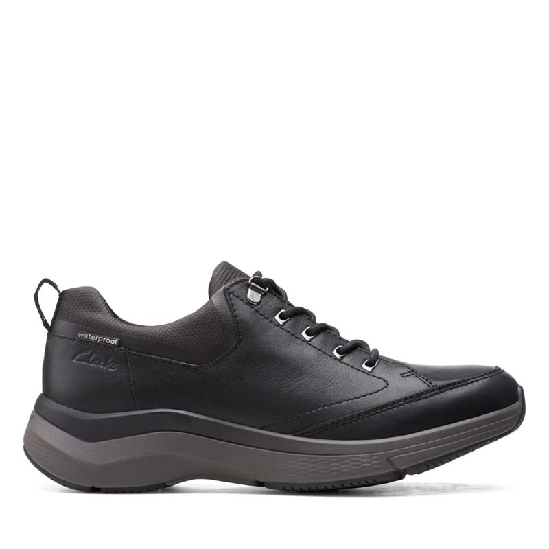 Black Clarks Wave 2.0 Vibe Men's Trainers | 43525960