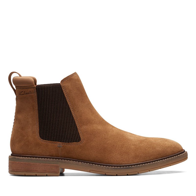 Brown Clarks Clarkdale Hall Men's Chelsea Boots | 75752599