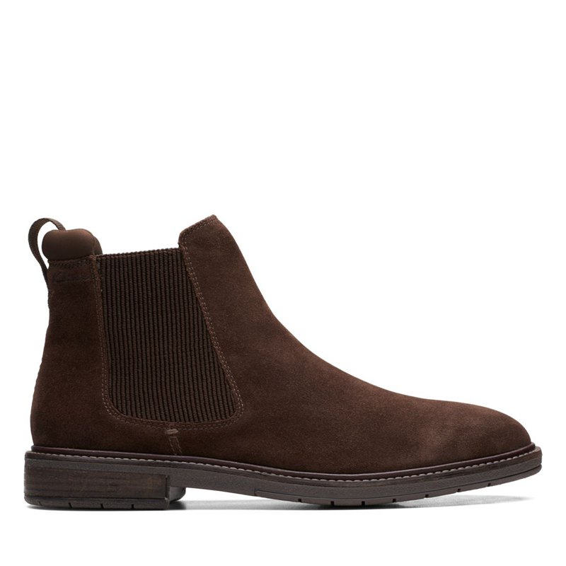 Dark Brown Clarks Clarkdale Hall Men's Chelsea Boots | 28983189