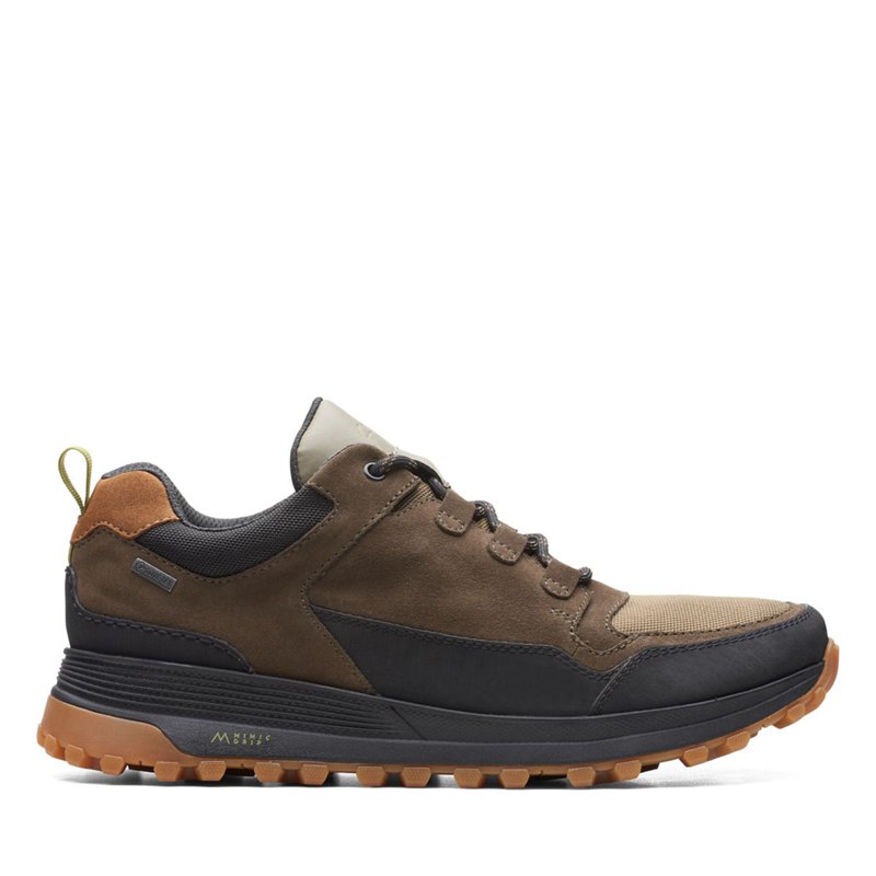 Dark Olive Clarks ATL Trek Lo GORE-TEX Men's Trainers | 30579191