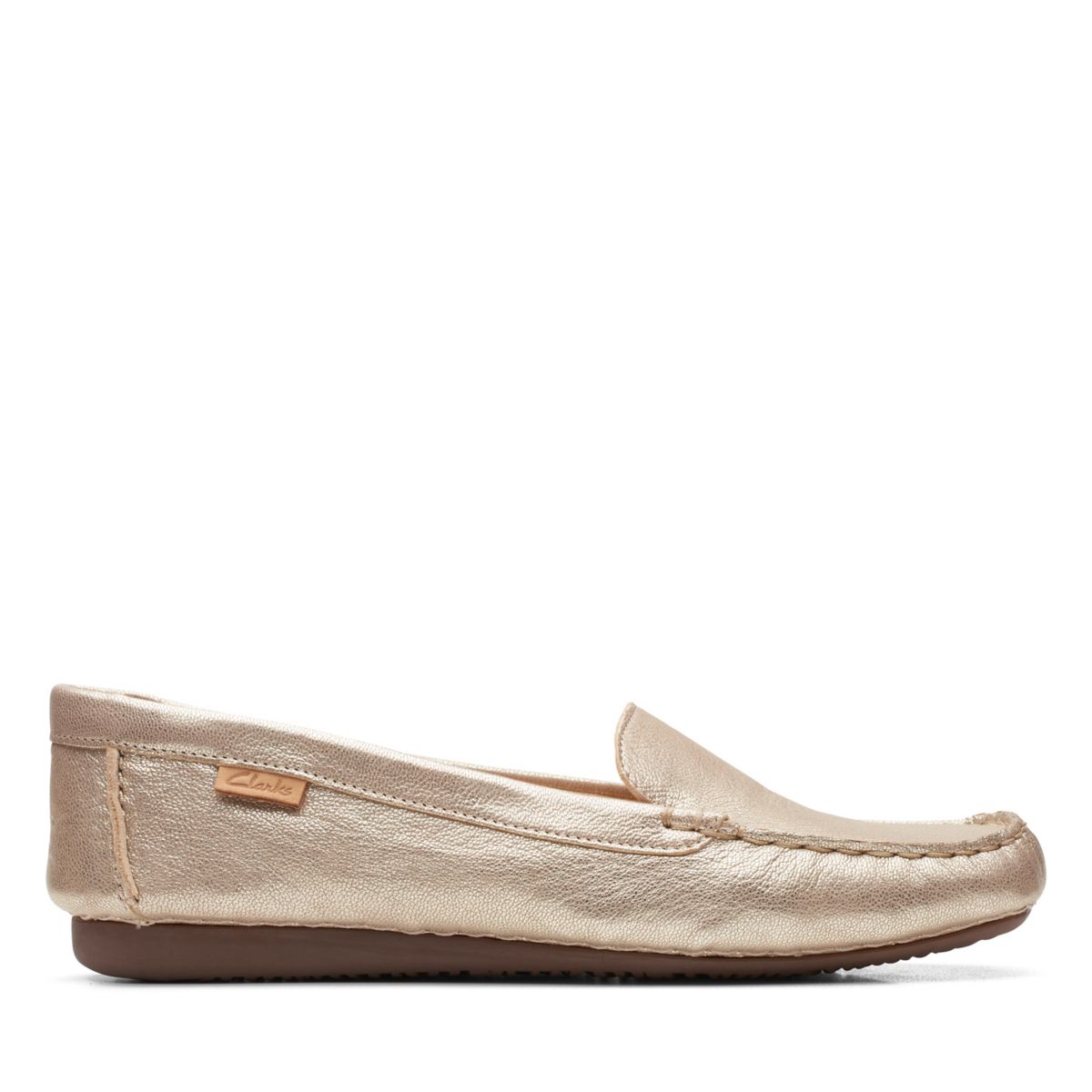 Gold Clarks Freckle Walk Women's Loafers | 88549701