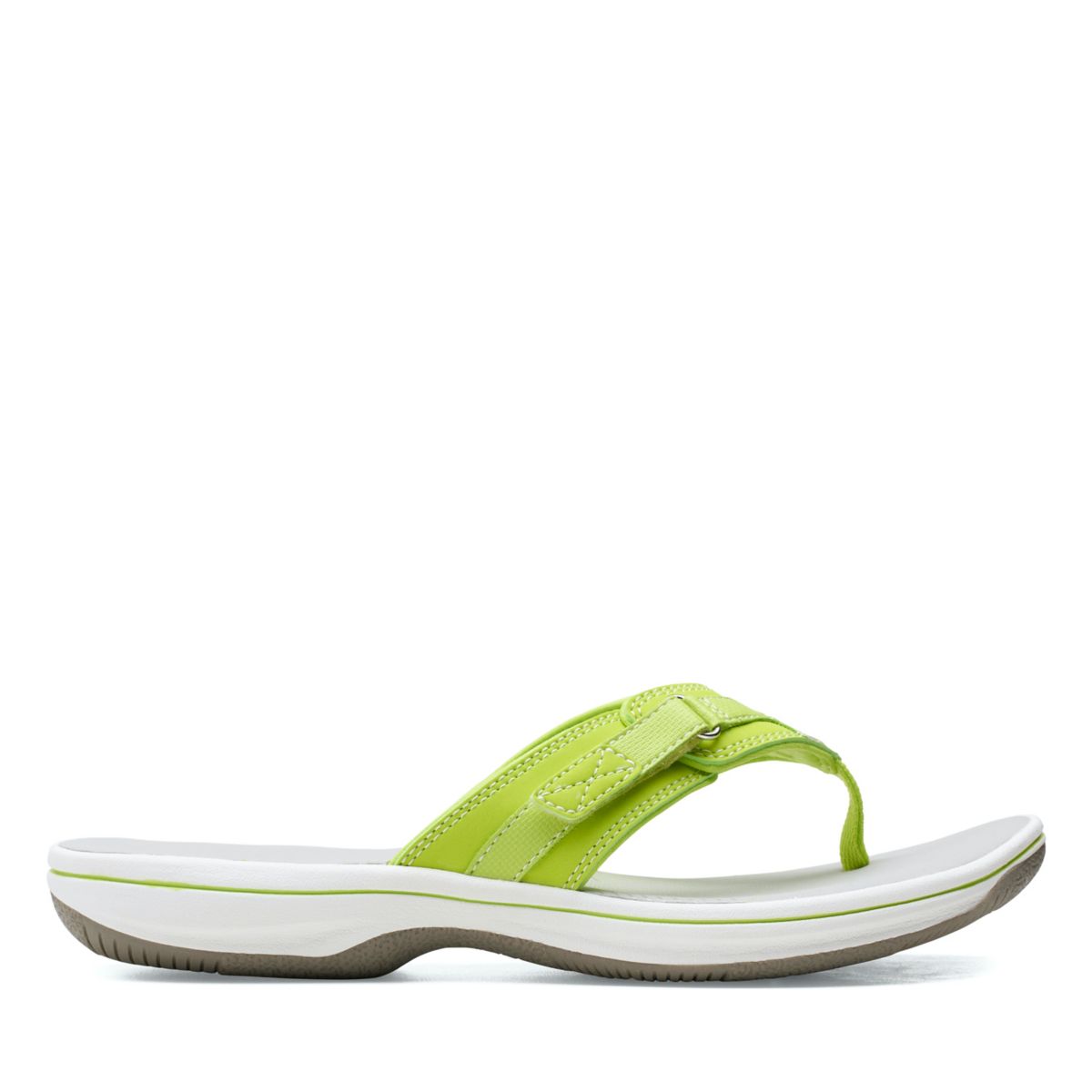 Green Clarks BREEZE SEA Women's Flip Flops | 67134743