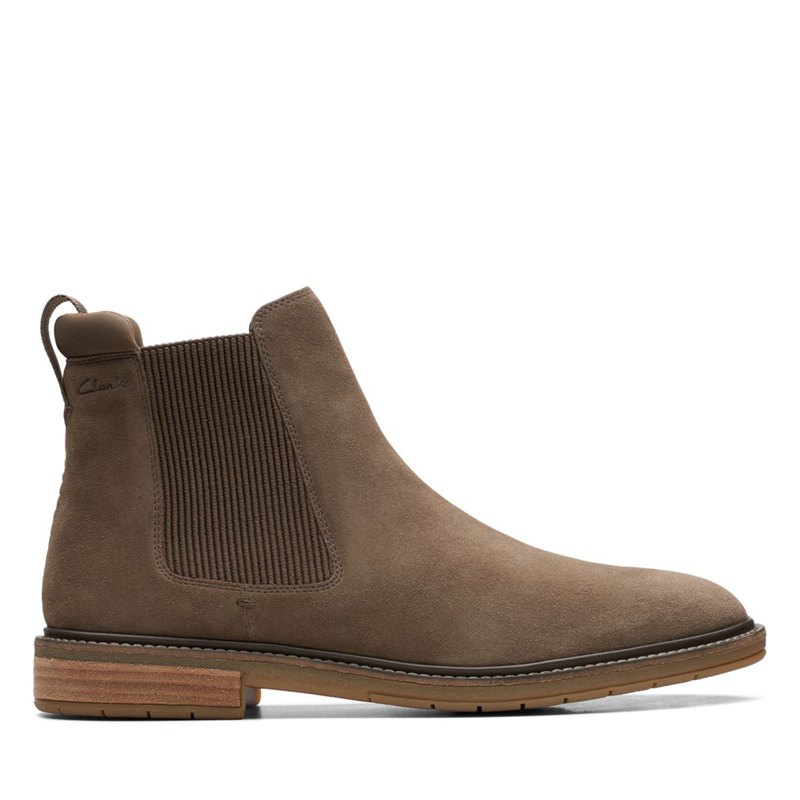 Grey Clarks Clarkdale Hall Men's Chelsea Boots | 86731279