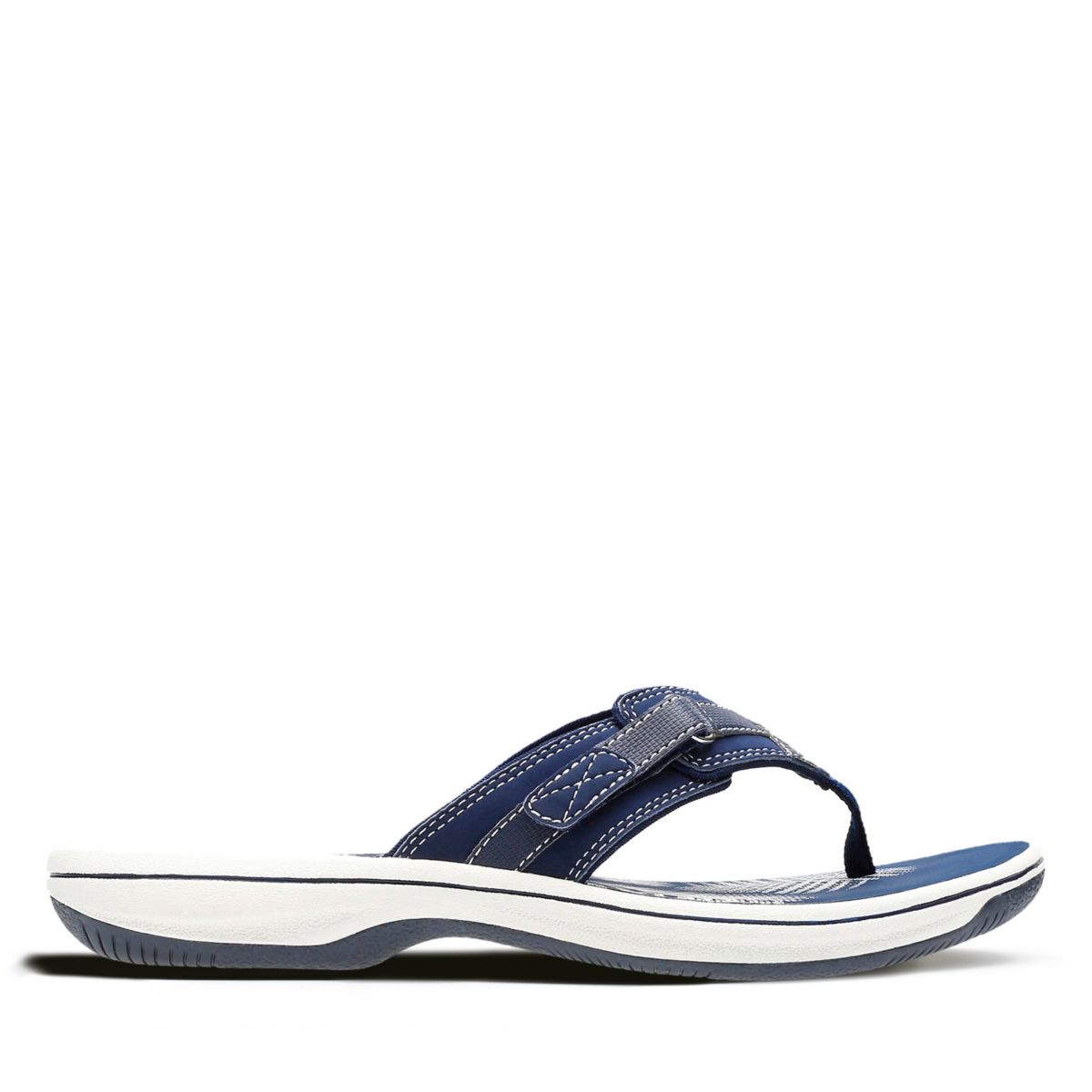 Navy Clarks BREEZE SEA Women's Flip Flops | 72216545