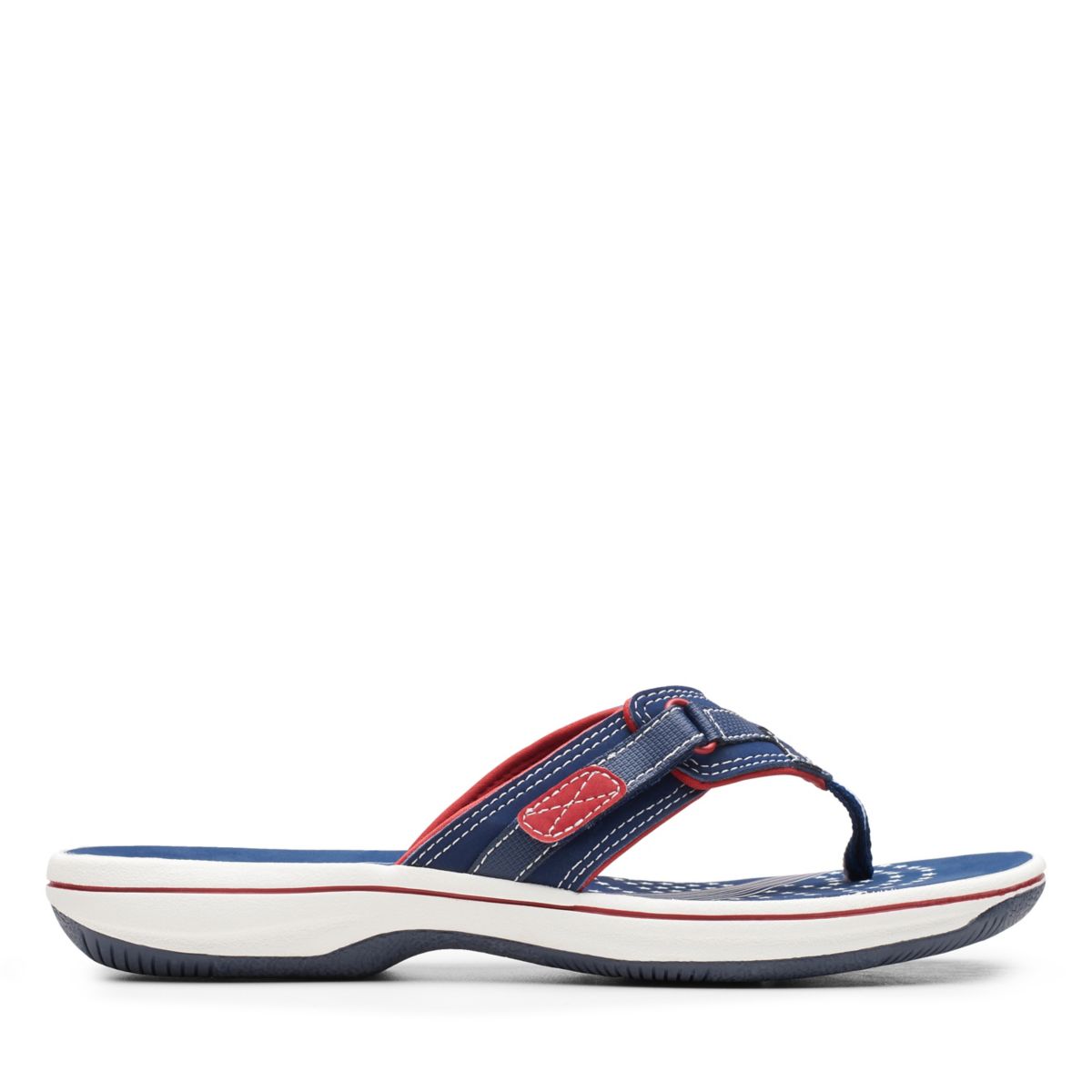 Navy Clarks BREEZE SEA Women's Flip Flops | 79819933