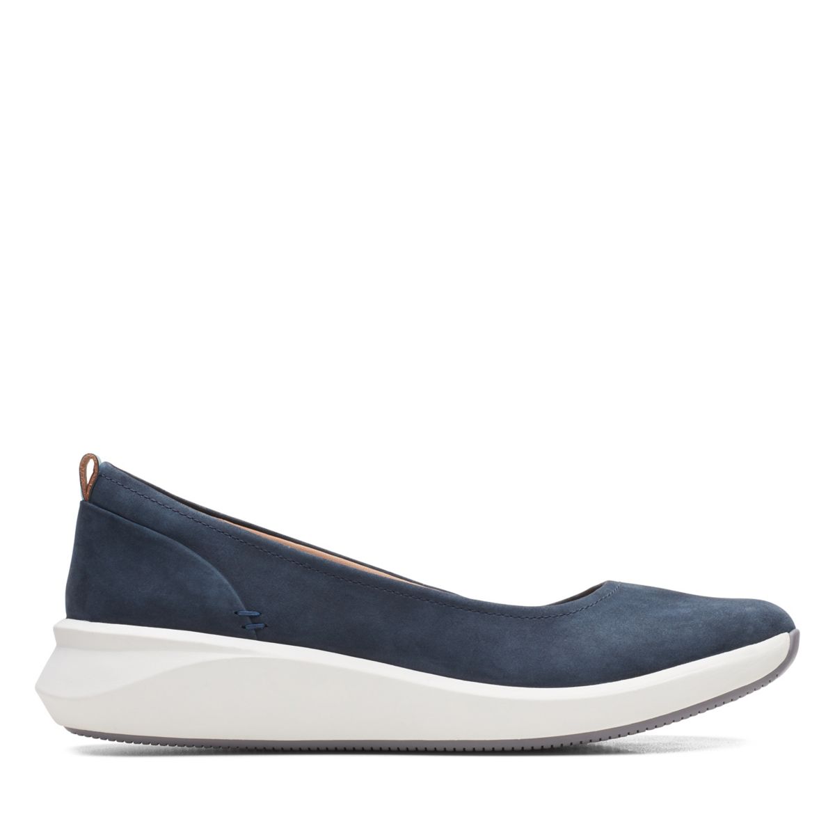 Navy Clarks Un Rio Vibe Women's Ballerina | 10815201