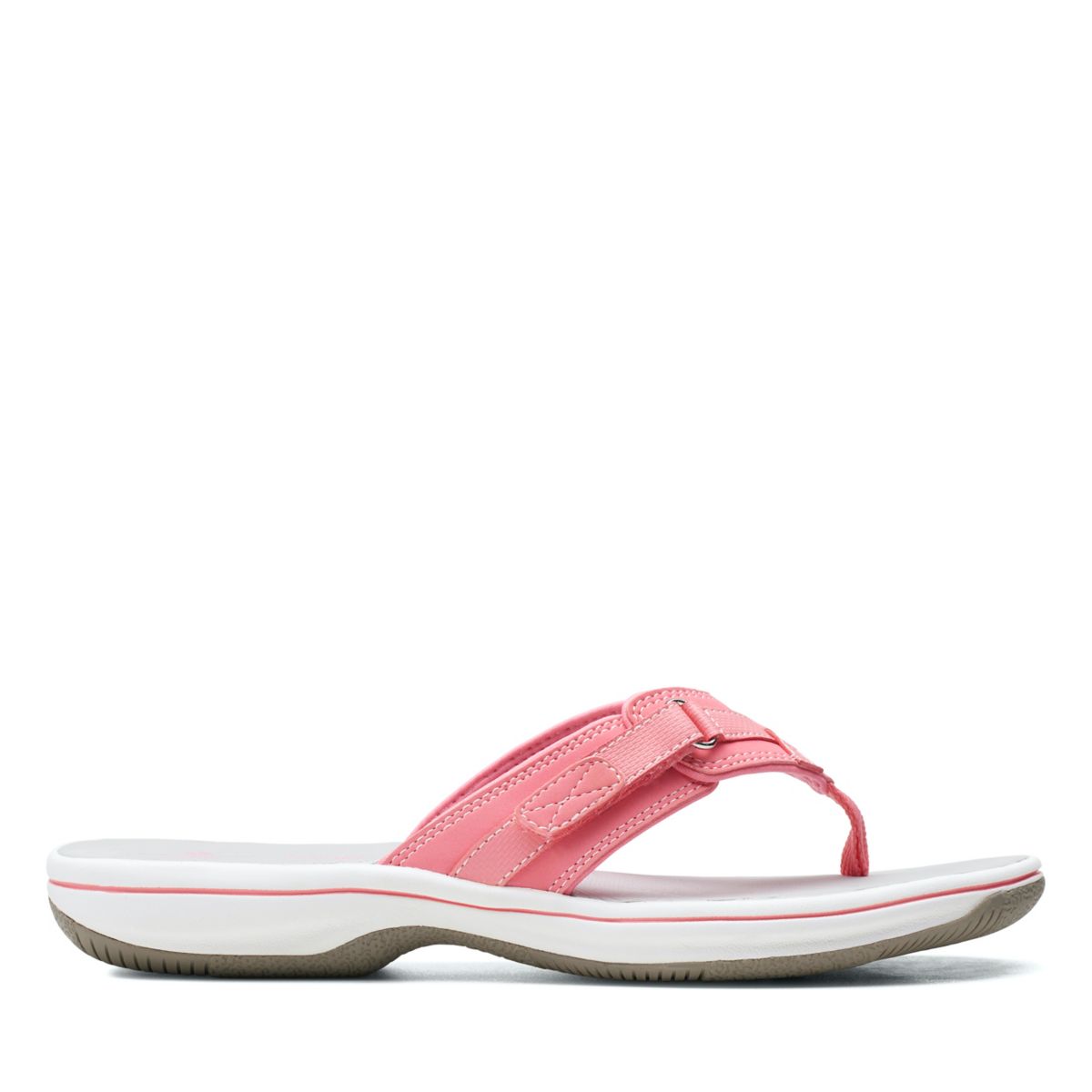 Pink Clarks BREEZE SEA Women's Flip Flops | 45478096