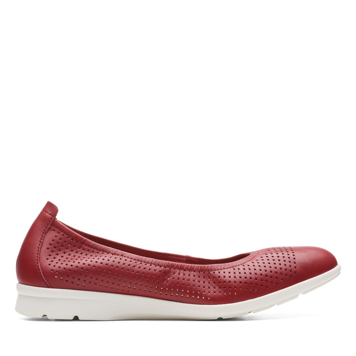 Red Clarks Jenette Ease Women's Ballerina | 32183406