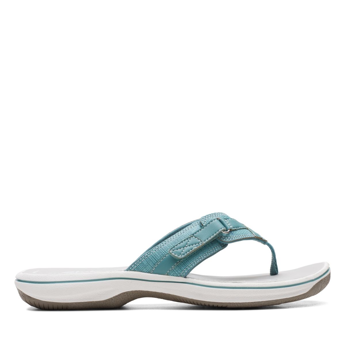 Turquoise Clarks BREEZE SEA Women's Flip Flops | 84924767