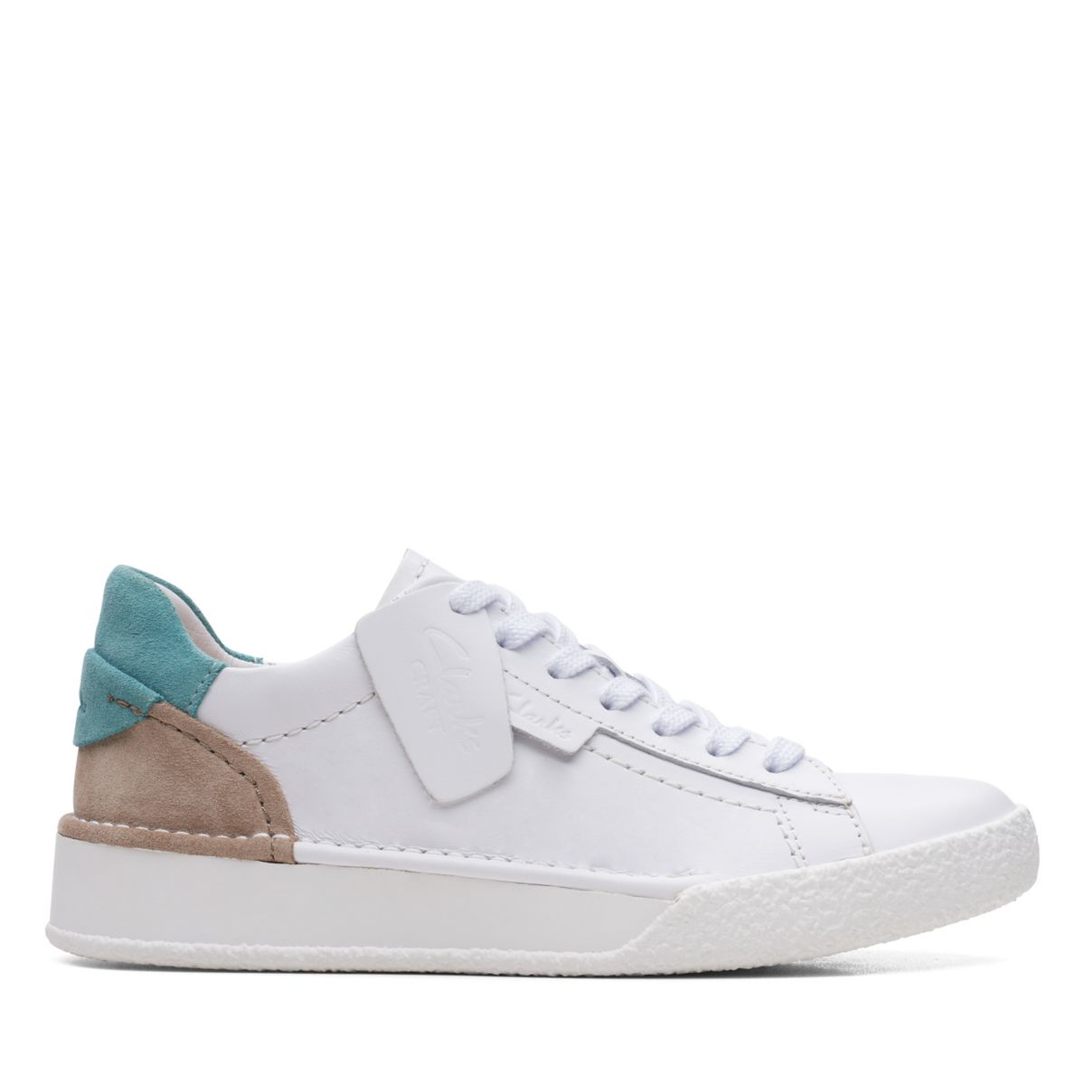 White Clarks Craft Cup Lace Women's Trainers | 24163701