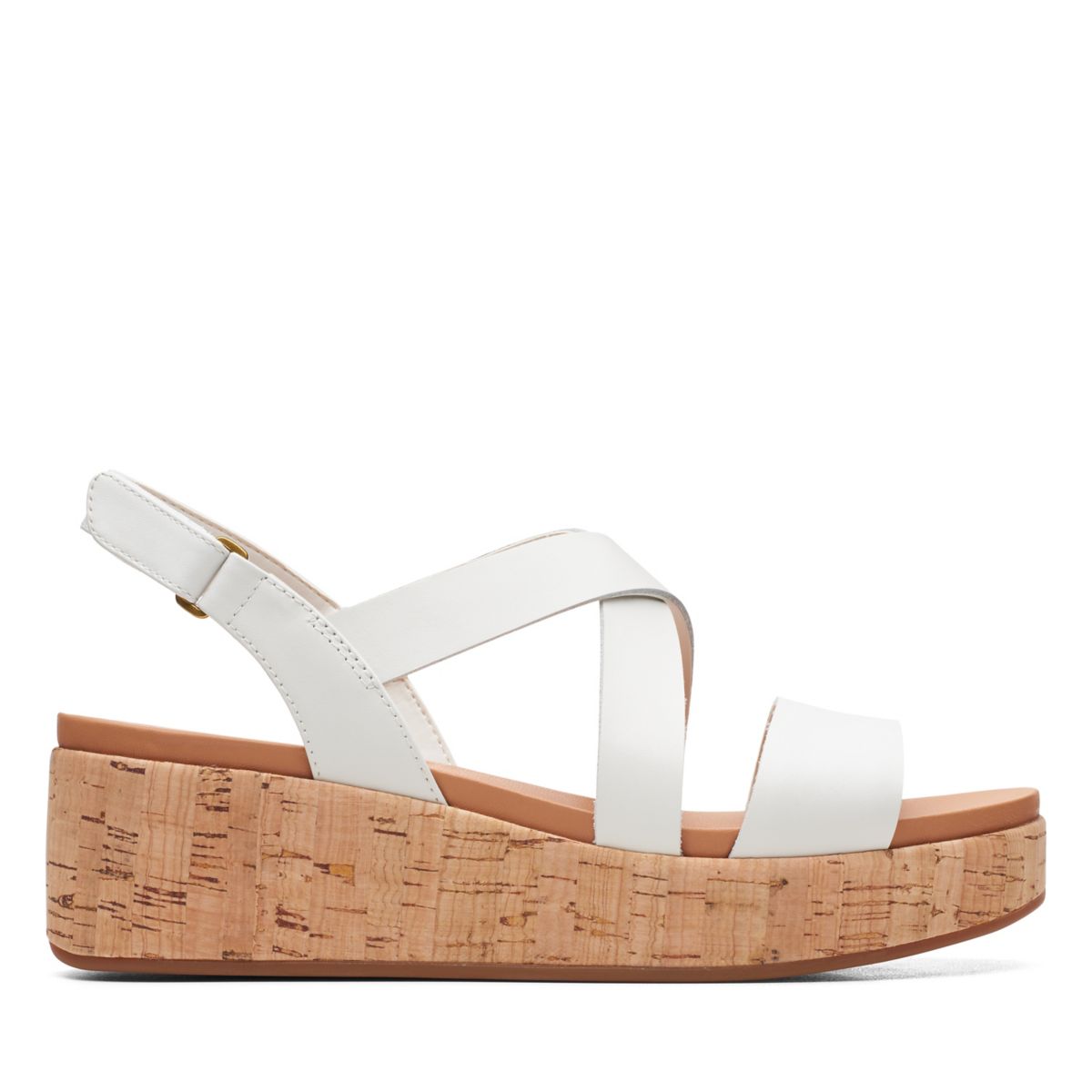 White Clarks Kimmei Cork Women's Wedge Sandals | 44892129