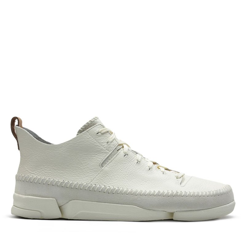 White Clarks Trigenic Flex Men's Trainers | 70350189