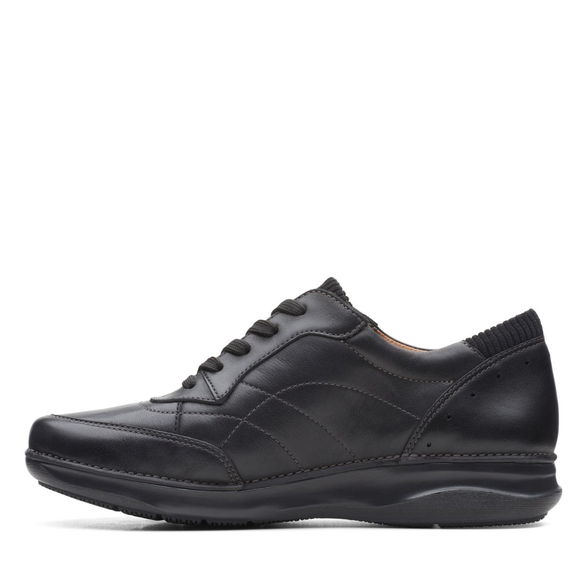 Black Clarks Appley Tie Women's Trainers | 84600802