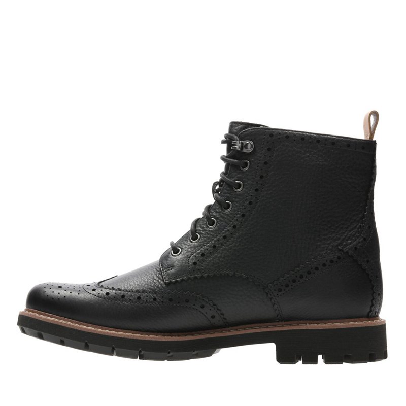 Black Clarks Batcombe Lord Men's Ankle Boots | 83247488