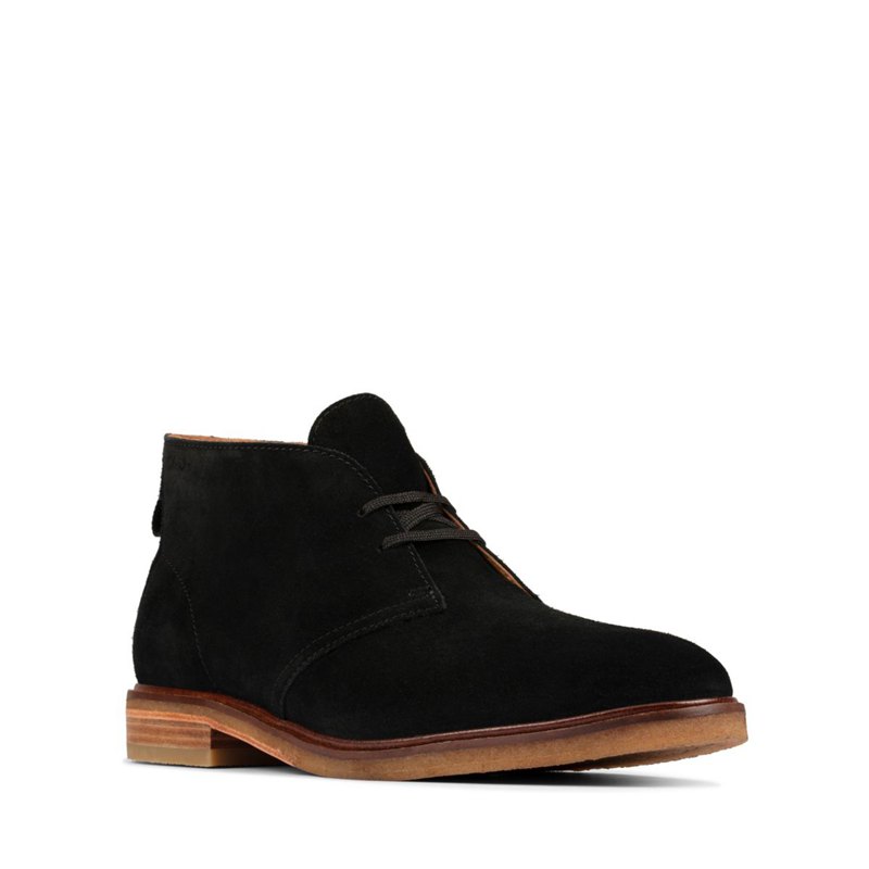 Black Clarks Clarkdale DBT Men's Desert Boots | 73255441