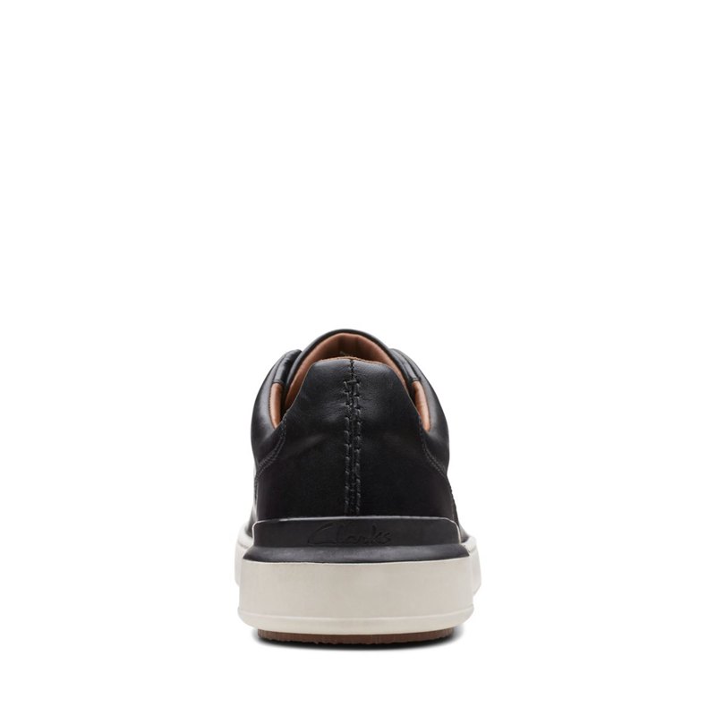 Black Clarks Court Lite Lace Men's Trainers | 66862062