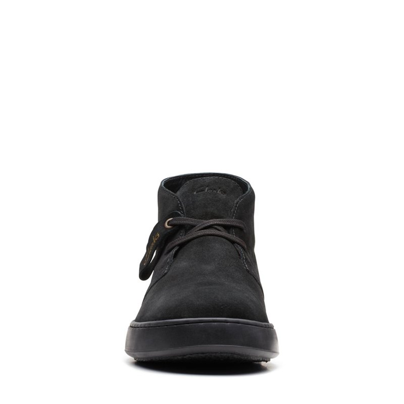 Black Clarks Court Lite Men's Desert Boots | 88846889