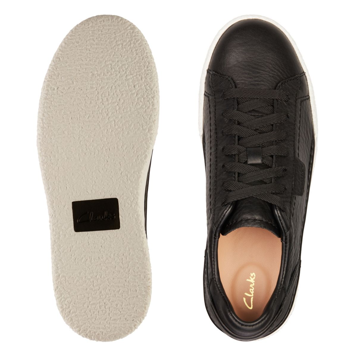 Black Clarks Craft Cup Lace Women's Trainers | 50434317