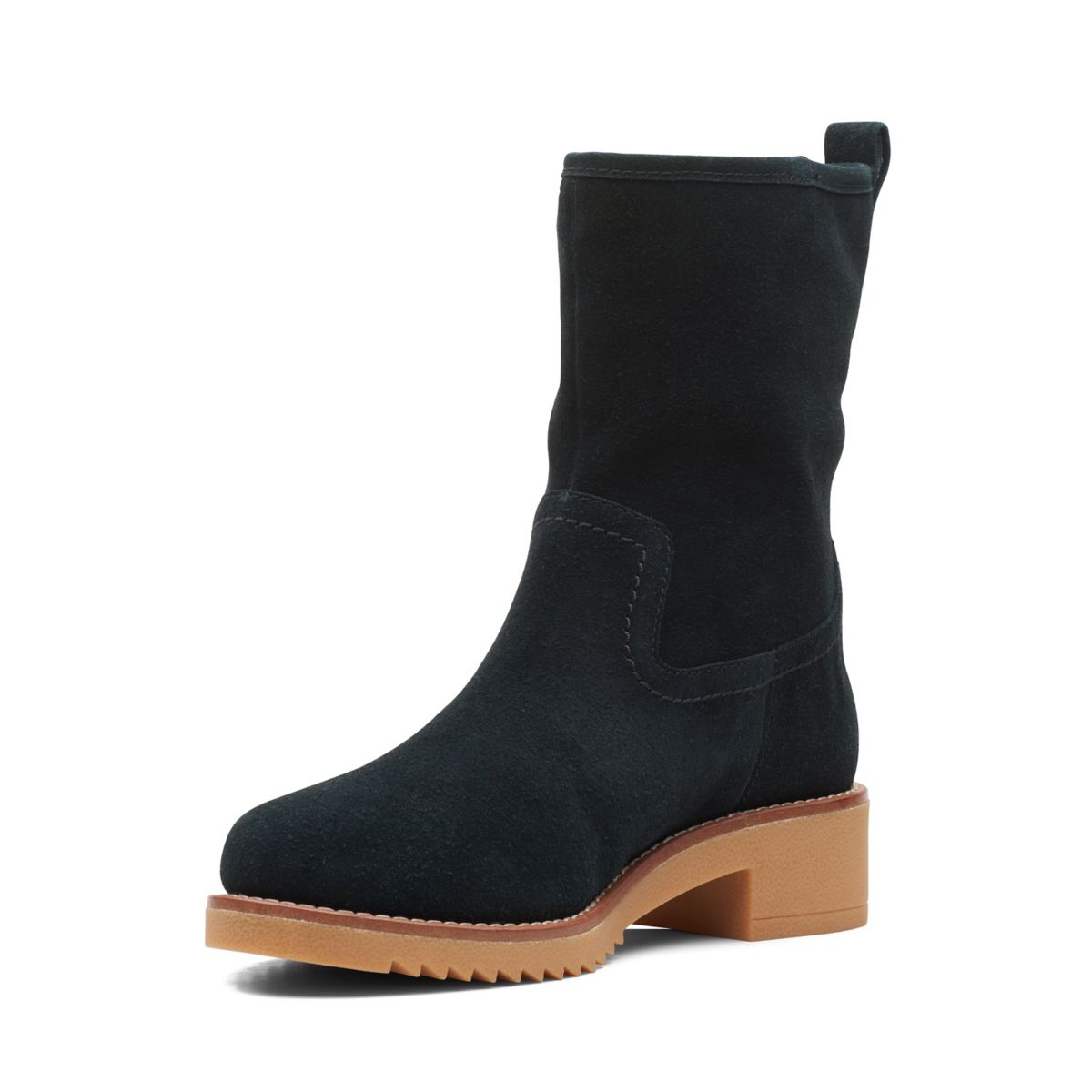 Black Clarks Eden Mid Hi Women's Mid Calf Boots | 27158896