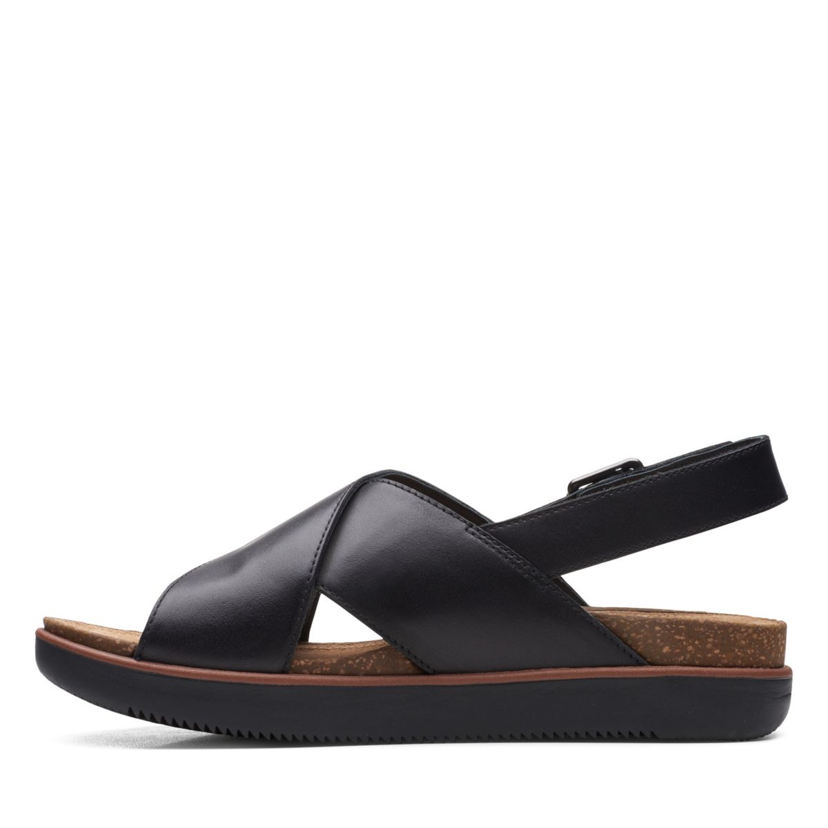 Black Clarks Elayne Cross Women's Sandals | 49152010