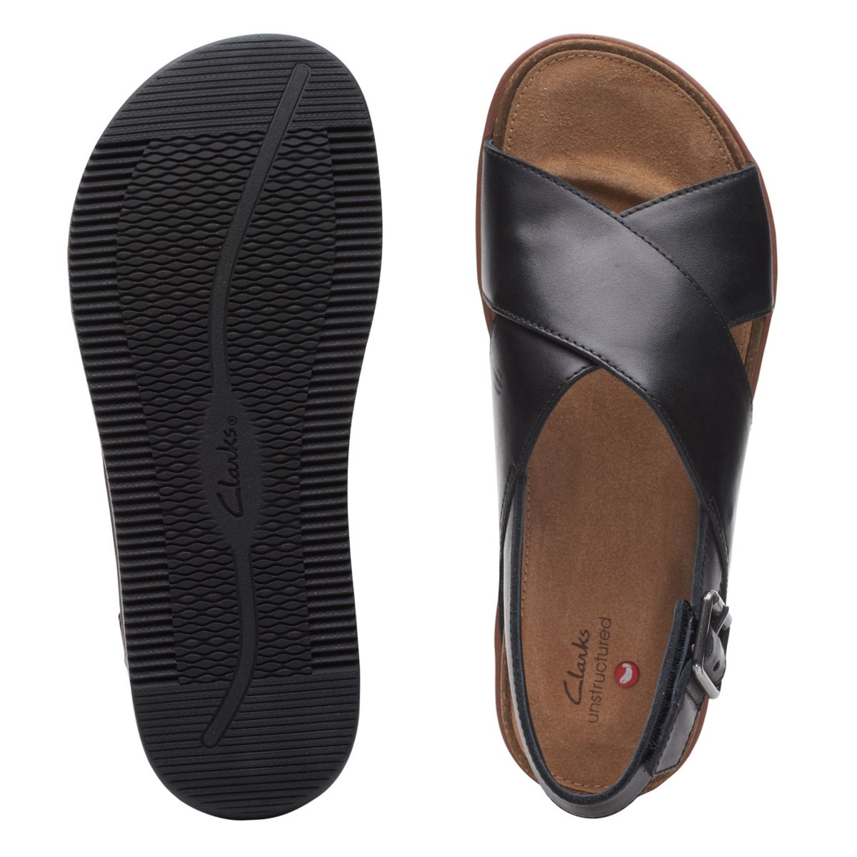 Black Clarks Elayne Cross Women's Sandals | 49152010