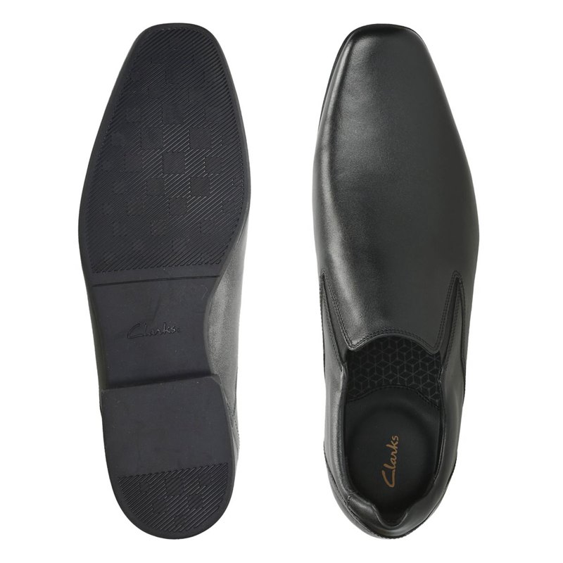 Black Clarks Glement Slip Men's Slip On | 44595980