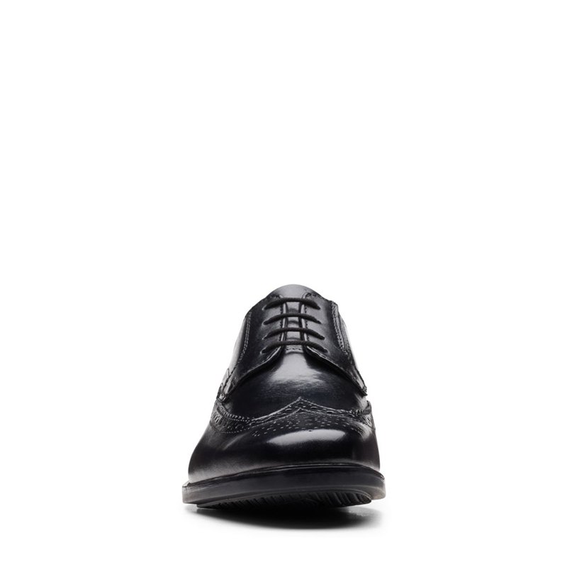 Black Clarks Howard Wing Men's Brogues | 11366674