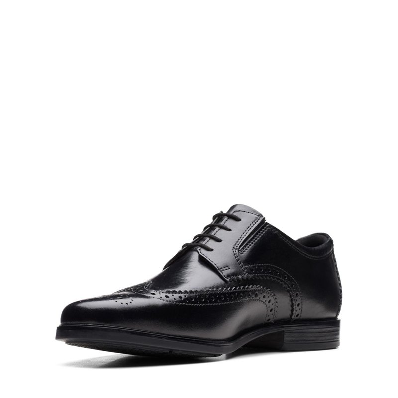 Black Clarks Howard Wing Men's Brogues | 11366674