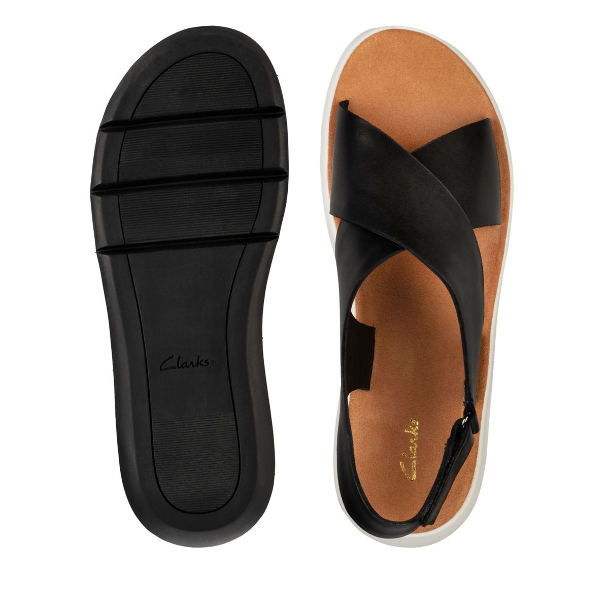 Black Clarks Jemsa Cross Women's Sandals | 48864028