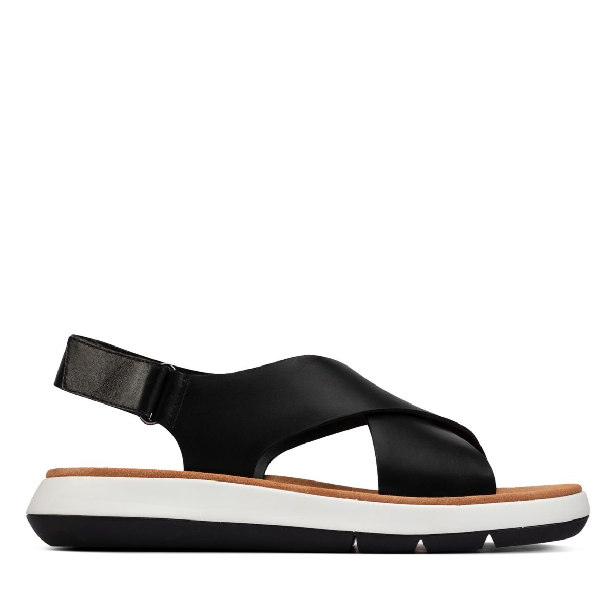 Black Clarks Jemsa Cross Women\'s Sandals | 48864028