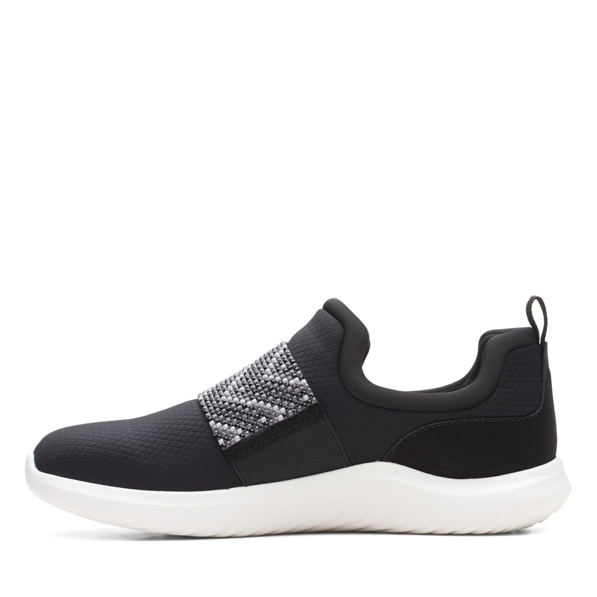 Black Clarks Nova Way Women's Slip On | 36360856