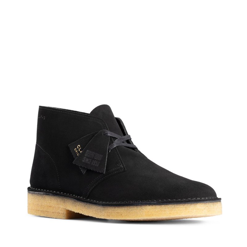 Black Clarks Originals 221 Men's Desert Boots | 95605796