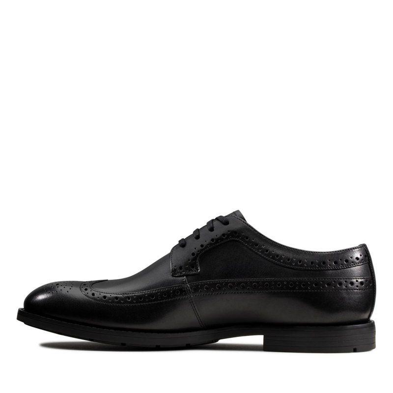 Black Clarks Ronnie Limit Men's Brogues | 75363764