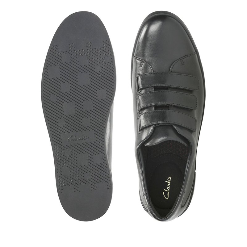 Black Clarks Stanway Flow Men's Trainers | 25668352