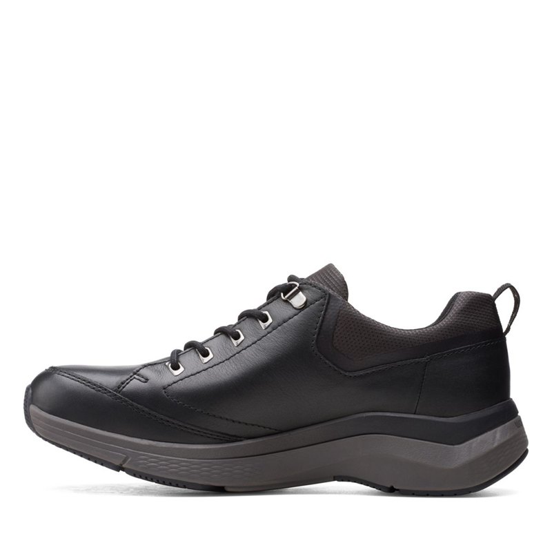 Black Clarks Wave 2.0 Vibe Men's Trainers | 43525960