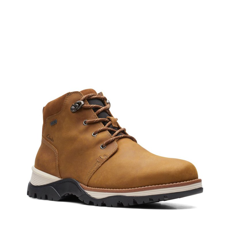 Brown Clarks Topton Mid GORE-TEX Men's Ankle Boots | 99510400