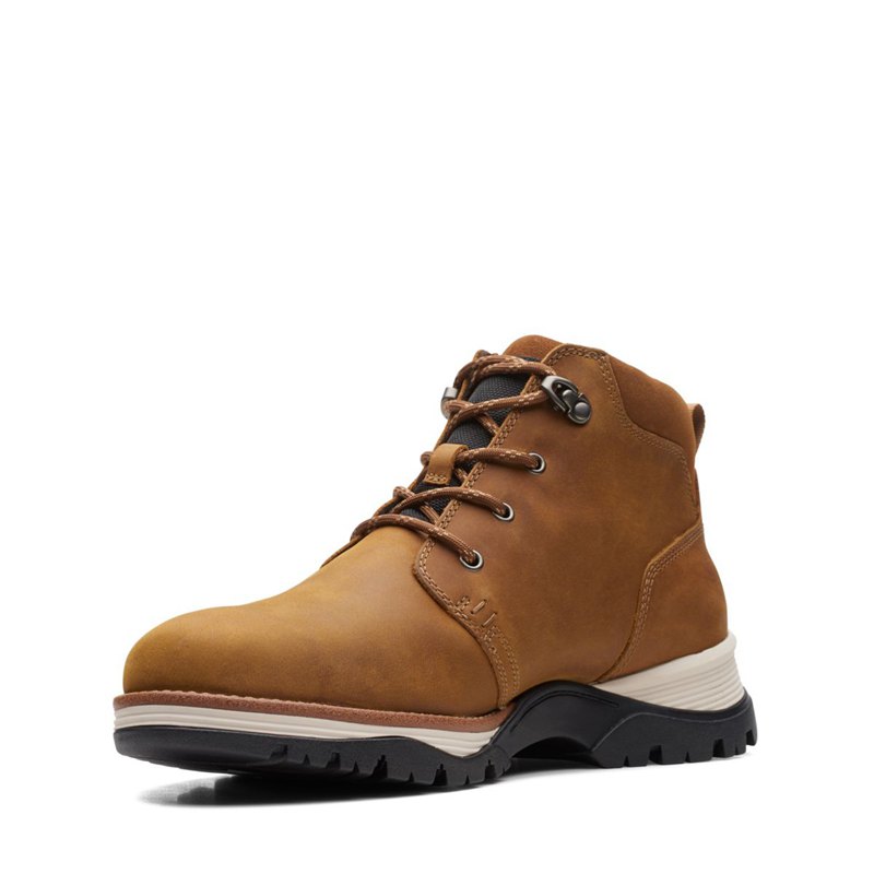 Brown Clarks Topton Mid GORE-TEX Men's Ankle Boots | 99510400