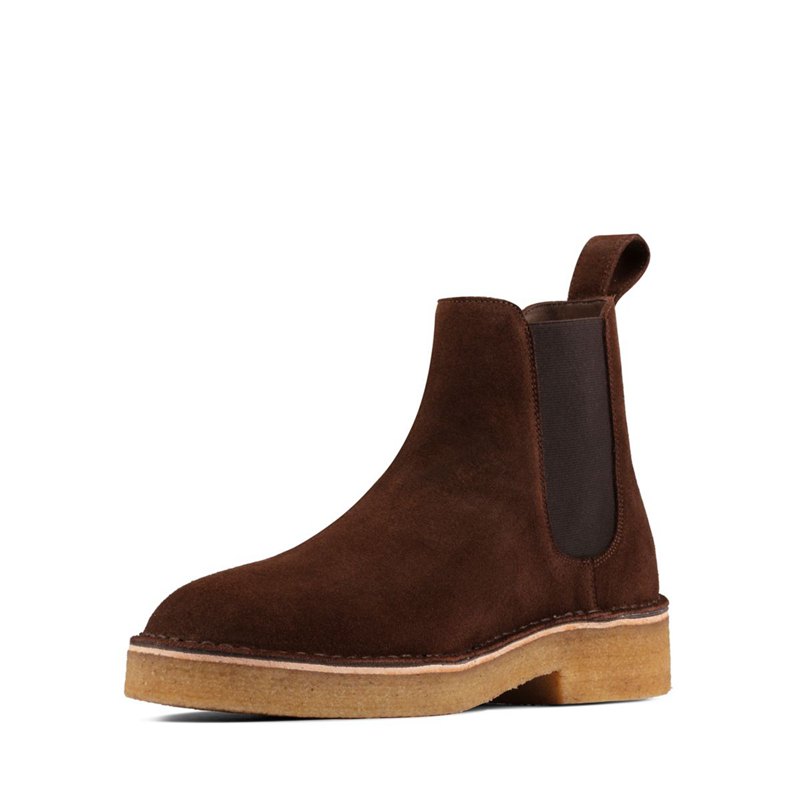 Chocolate Clarks Originals Men's Chelsea Boots | 55764834