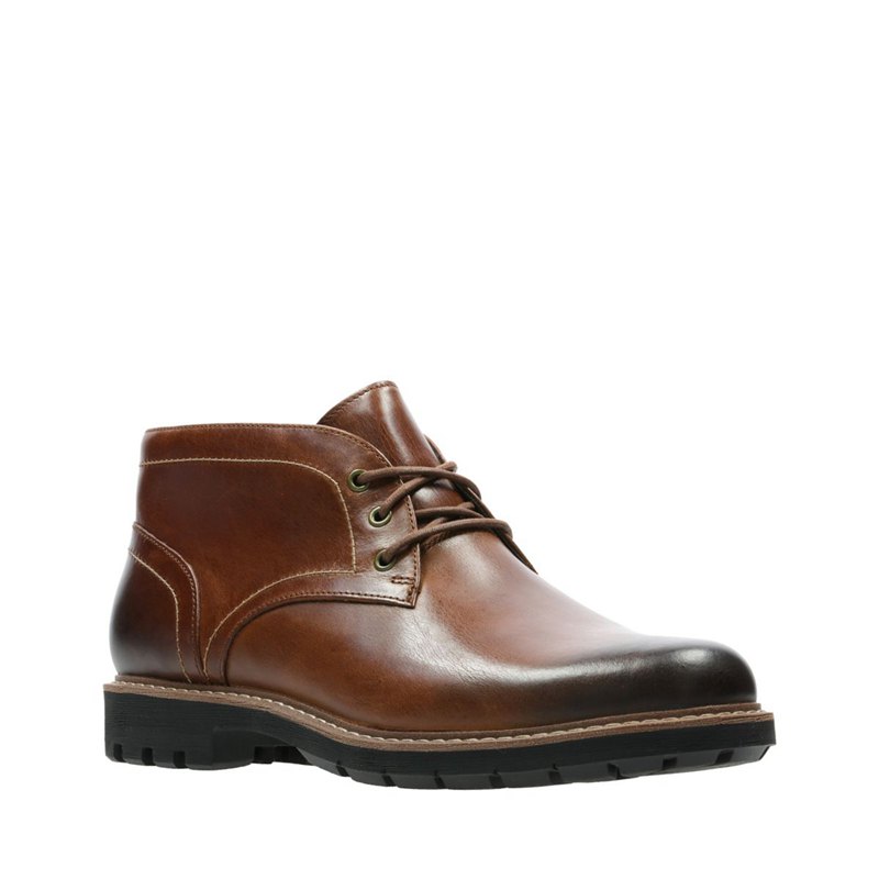 Dark Brown Clarks Batcombe Lo Men's Ankle Boots | 56620193