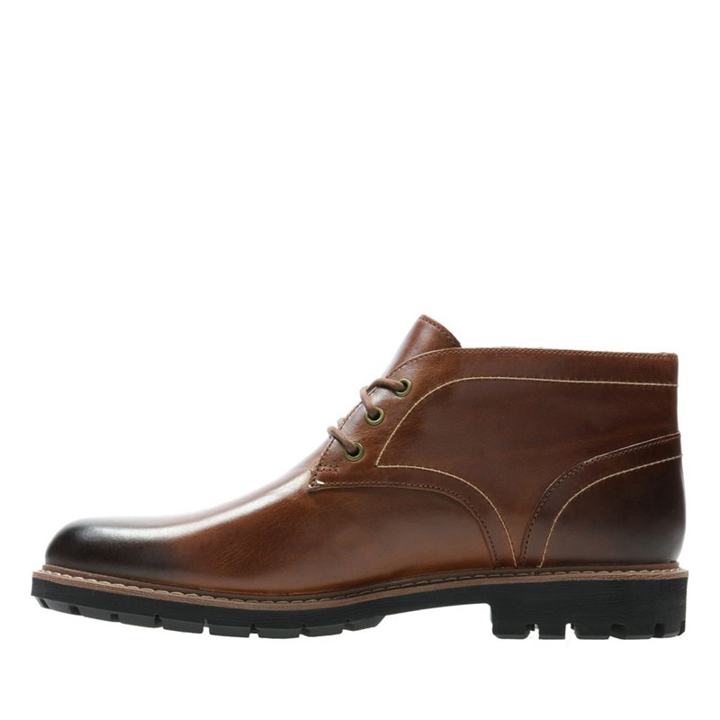 Dark Brown Clarks Batcombe Lo Men's Ankle Boots | 56620193