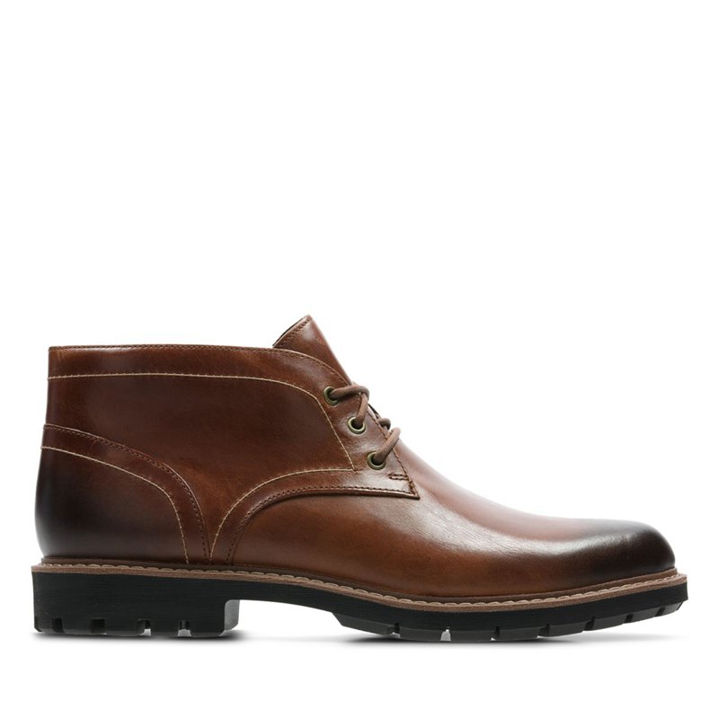 Dark Brown Clarks Batcombe Lo Men\'s Ankle Boots | 56620193