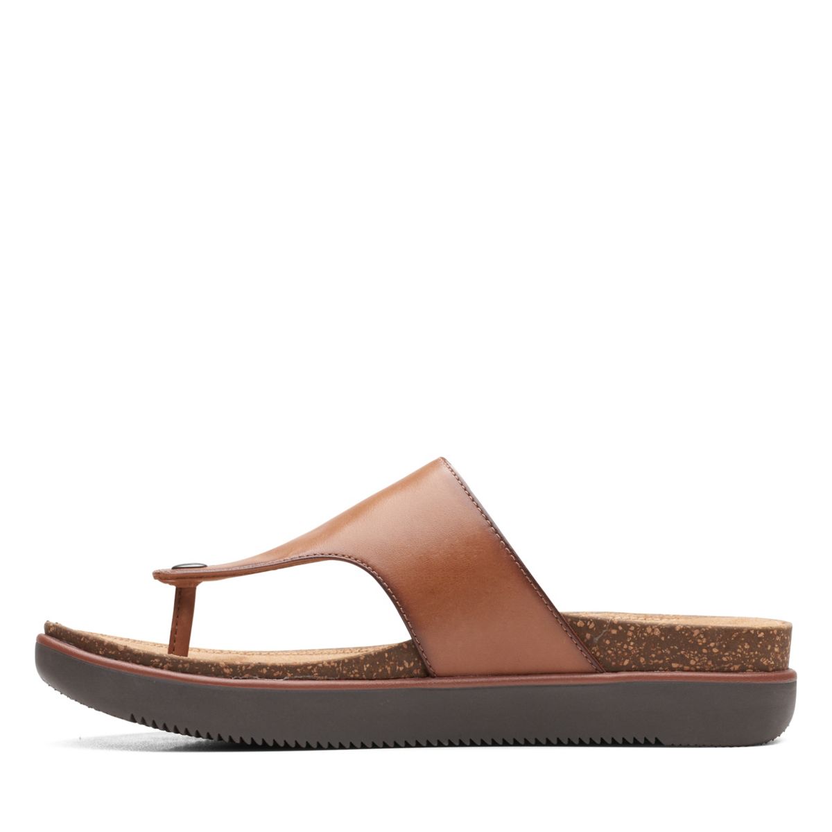 Dark Brown Clarks Elayne Step Women's Flip Flops | 17072964