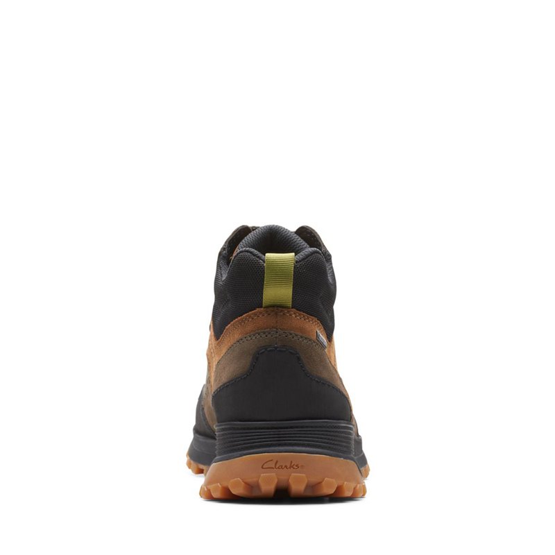 Dark Olive Clarks ATL Trek Hi GORE-TEX Men's Ankle Boots | 71942897