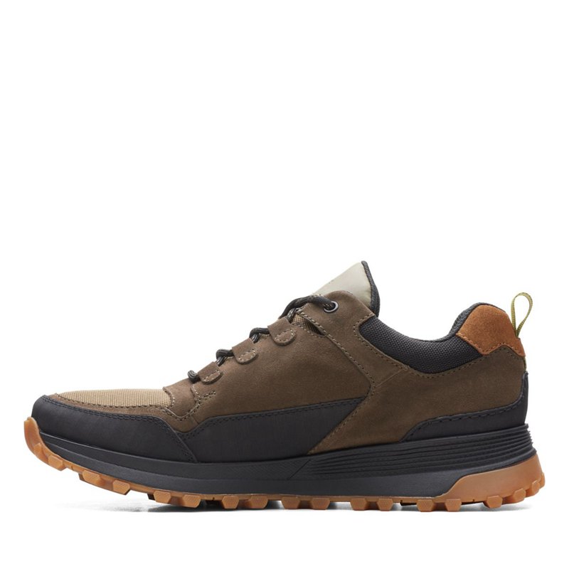 Dark Olive Clarks ATL Trek Lo GORE-TEX Men's Trainers | 30579191