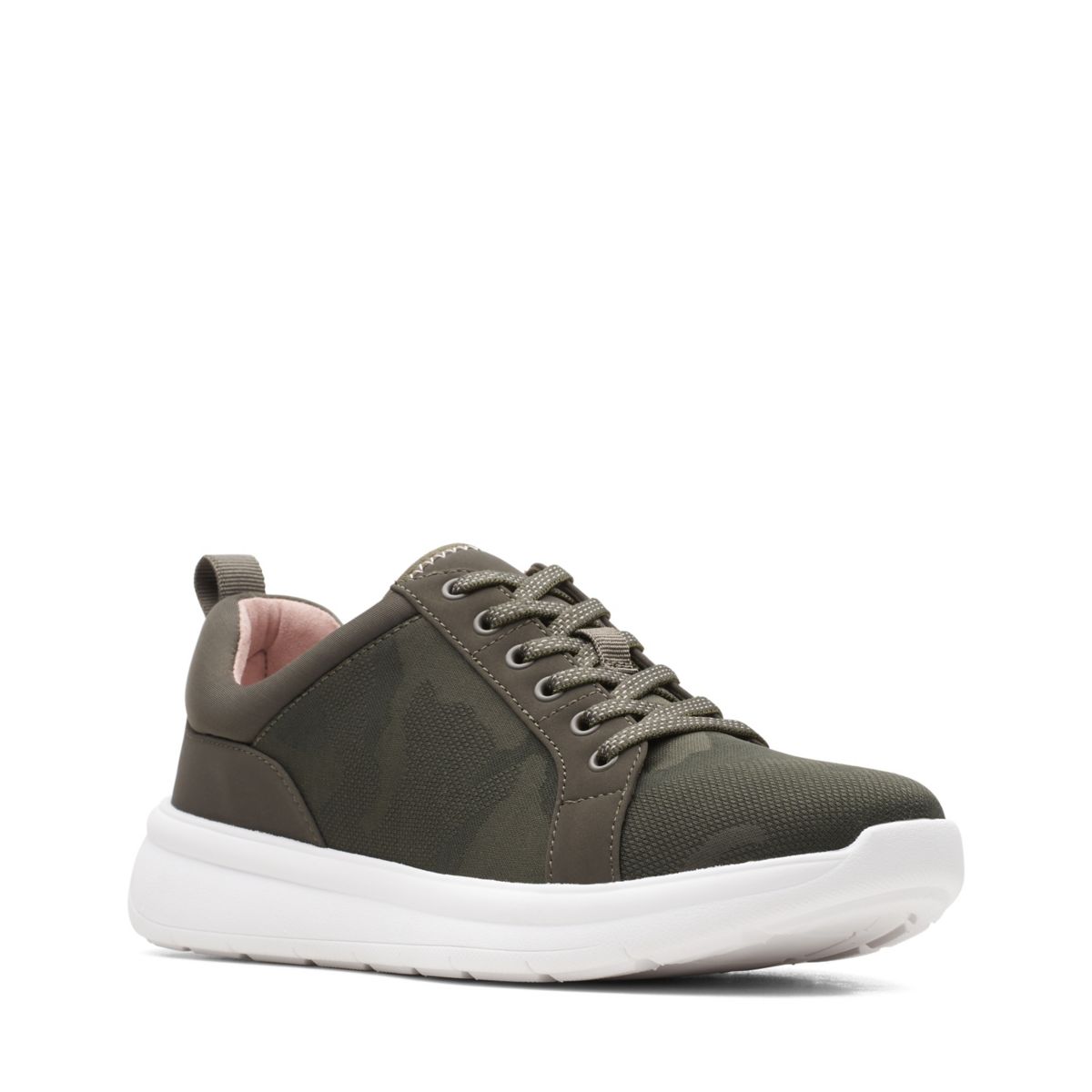 Dark Olive Clarks Ezera Lace Women's Trainers | 15230614